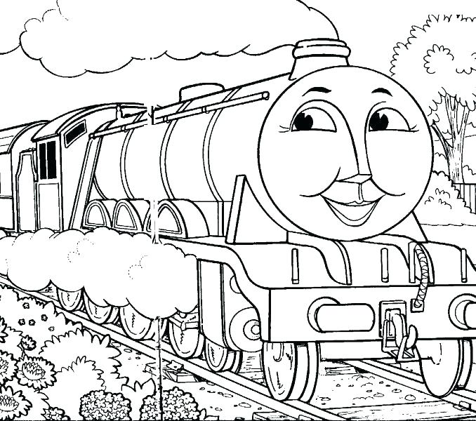 678x600 Train Printable Coloring Pages The Train Printable Coloring Pages