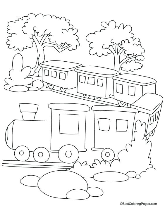 564x729 Free Train Coloring Pages Adult Coloring A Train Coloring Page