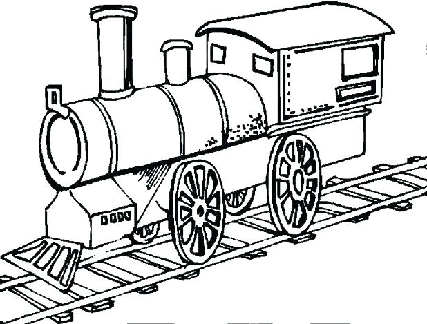 618x469 Printable Train Coloring Pages