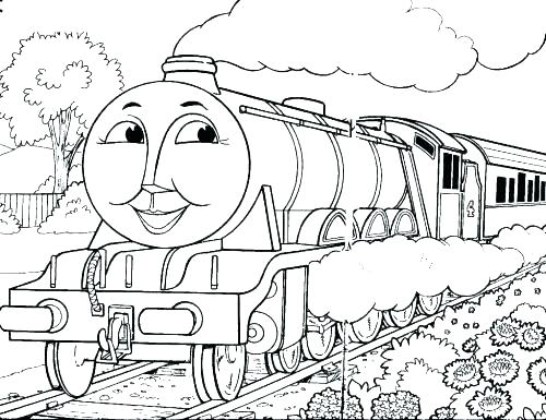 500x385 Train Coloring Pages Free Printable The Train Coloring Pages Train