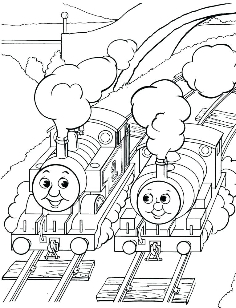766x1000 The Train Coloring Page Coloring Pages Kids Thomas And Friends