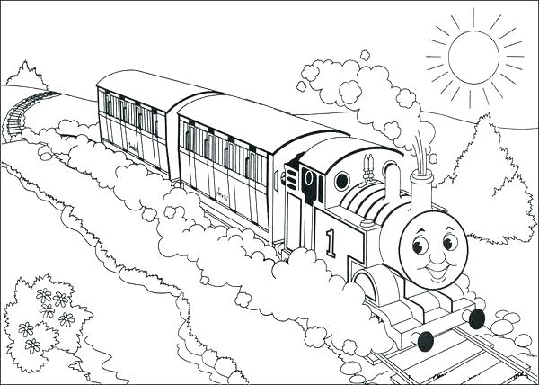 600x428 Train Coloring Pages