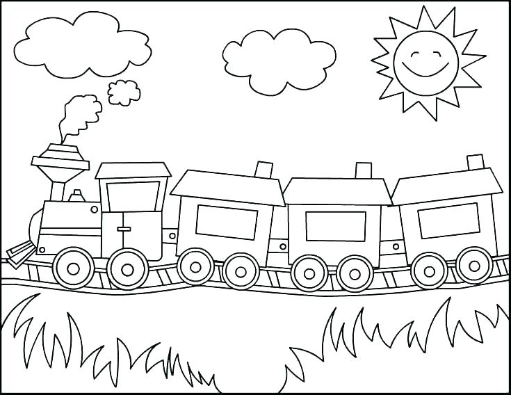 735x568 High Speed Train Coloring Pages High Speed Train Colouring Pages