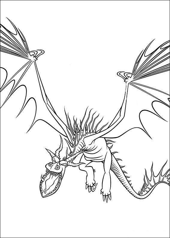 567x794 How To Train Your Dragon Coloring Pages For Kids Printable