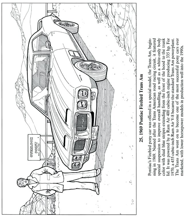 650x760 Bsa Coloring Pages Trans Am Classic Cars Coloring Book