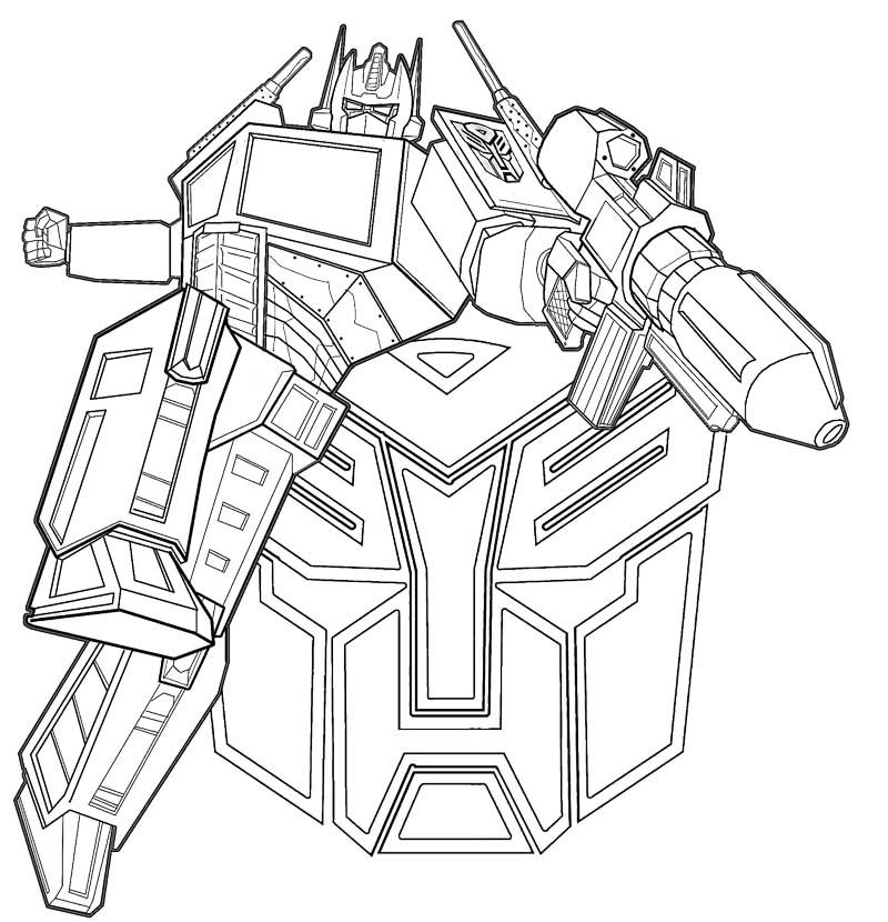 800x830 Optimus Prime Transformers Coloring Pages Transformers