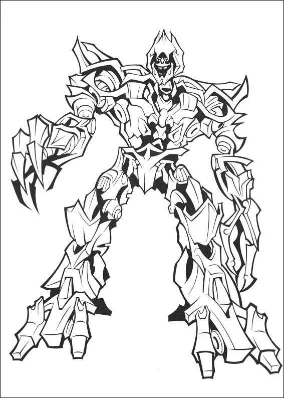 567x794 Transformers Coloring Page