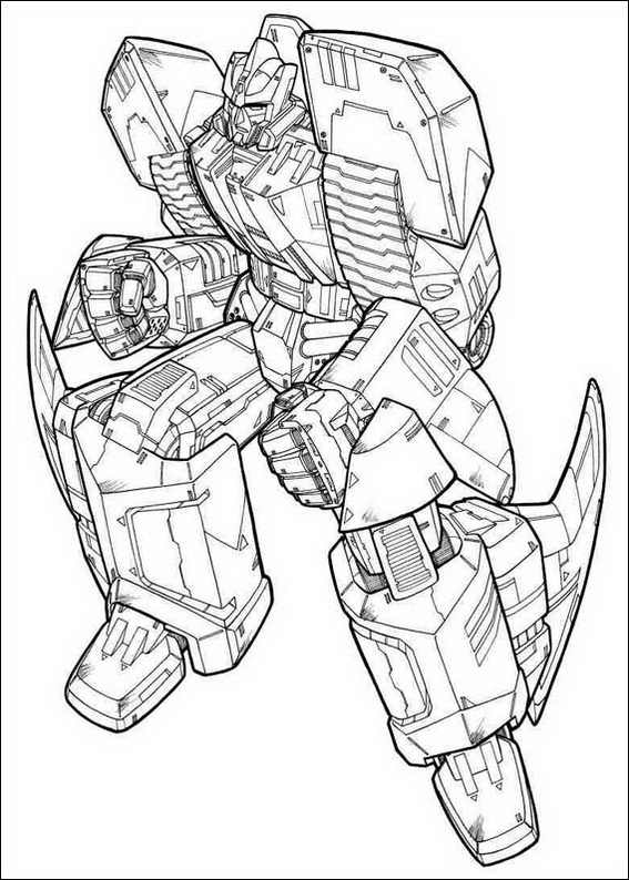 567x794 Transformers Coloring Page