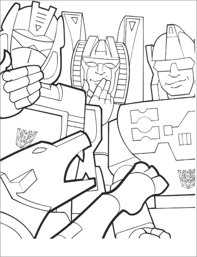 Transformers Coloring Pages Free Printable