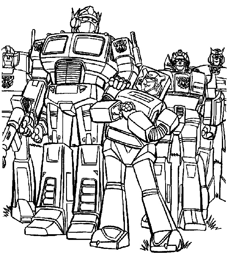 766x857 Transformers Coloring Pages To Print For Free Printable