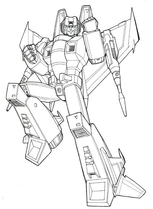 500x681 Transformers Coloring Pages Starscream