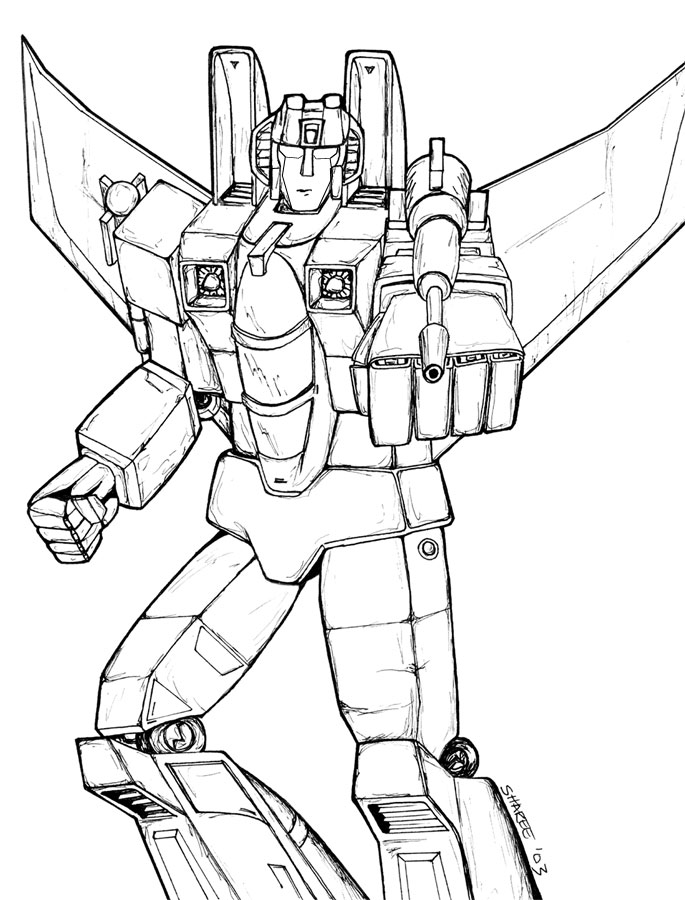 685x900 Transformers Coloring Pages Starscream
