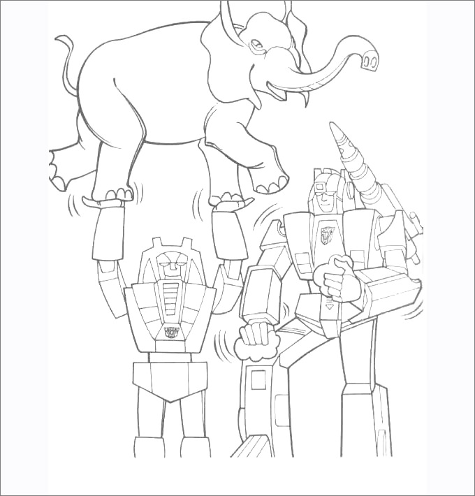 680x710 Transformers Colouring Pages Free Premium Templates