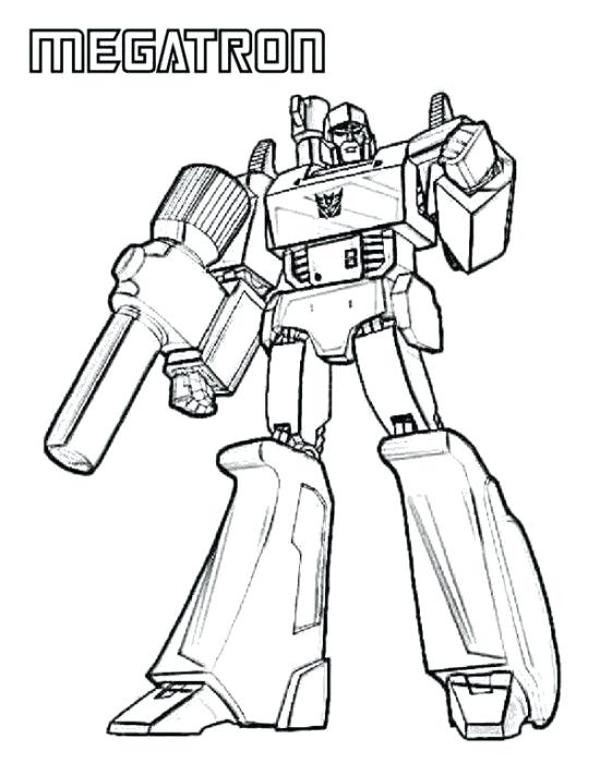 550x711 Transformers Coloring Page
