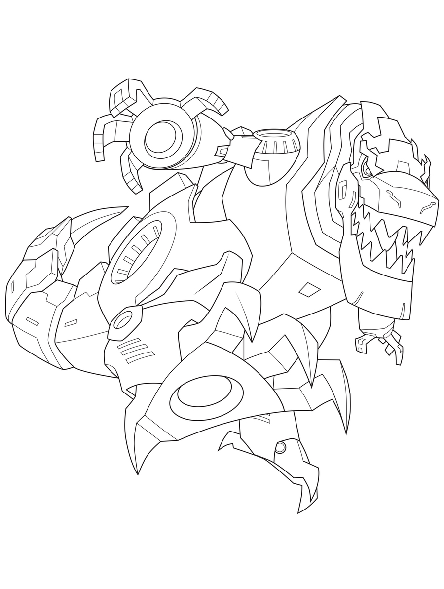 900x1193 Transformers Grimlock Dinosaur Robot Coloring Pages