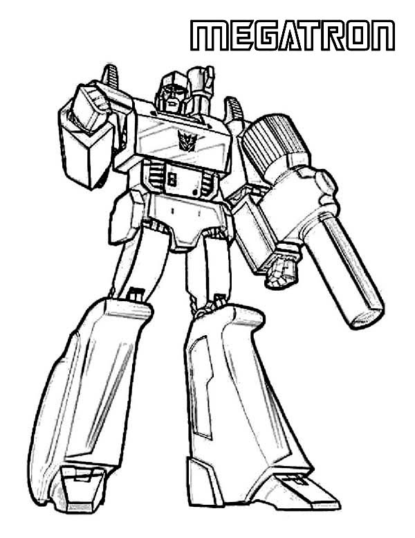 600x777 Megatron Picture Coloring Page