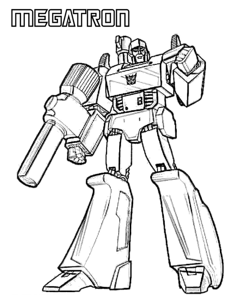 485x609 Transformers Megatron Coloring Page Coloring Book