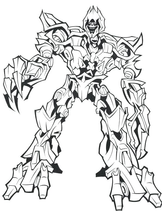 550x720 Transformers Color Pages