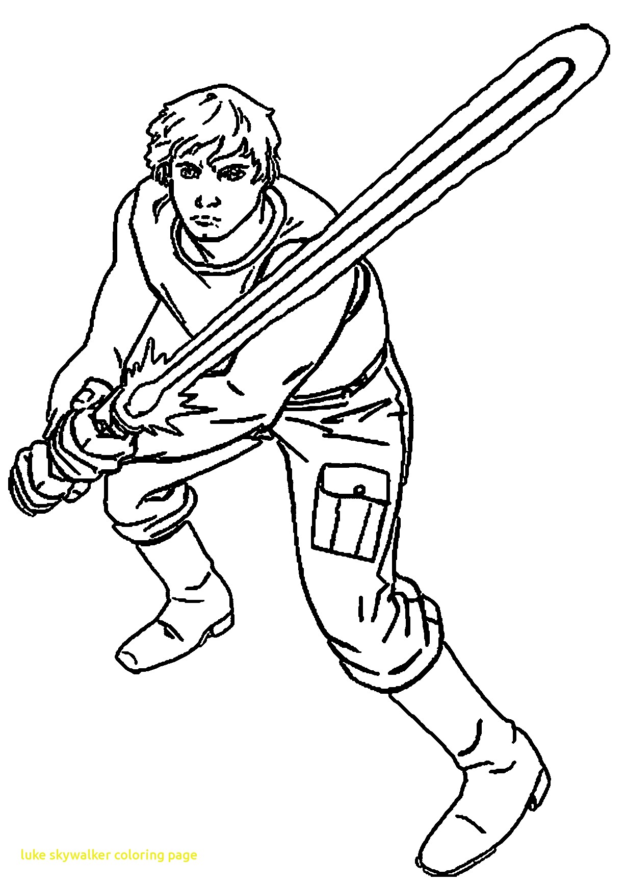 1228x1733 Luke Skywalker Clipart Colouring Page