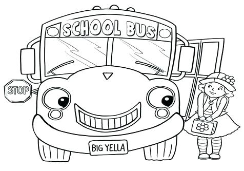 476x333 Transportation Coloring Pages For Kindergarten School Bus Coloring