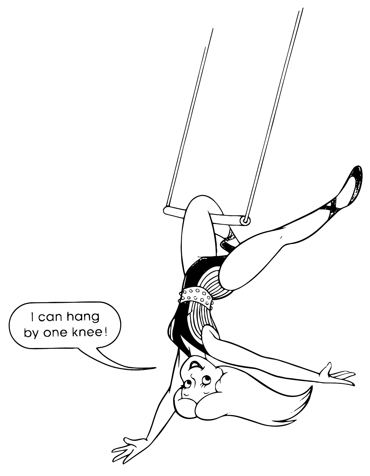 1246x1600 Trapeze Artist Coloring Pages