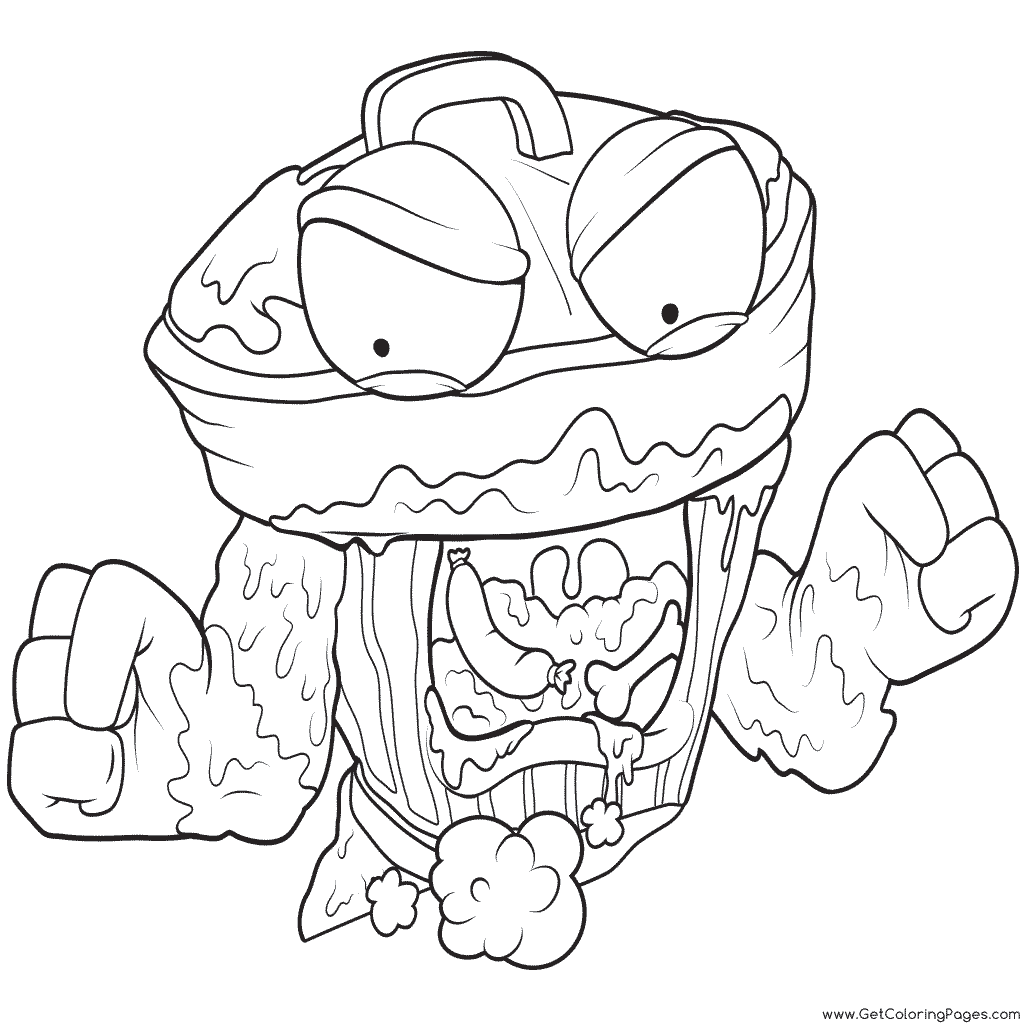 1024x1024 Angry Garbage Can Coloring Pages