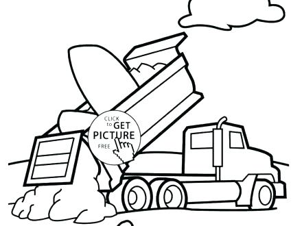 440x330 Trash Truck Coloring Pages