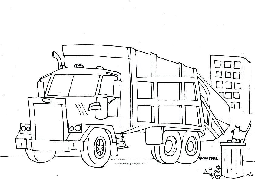 842x598 Garbage Truck Coloring Pages Free Google Search Spring Show Free