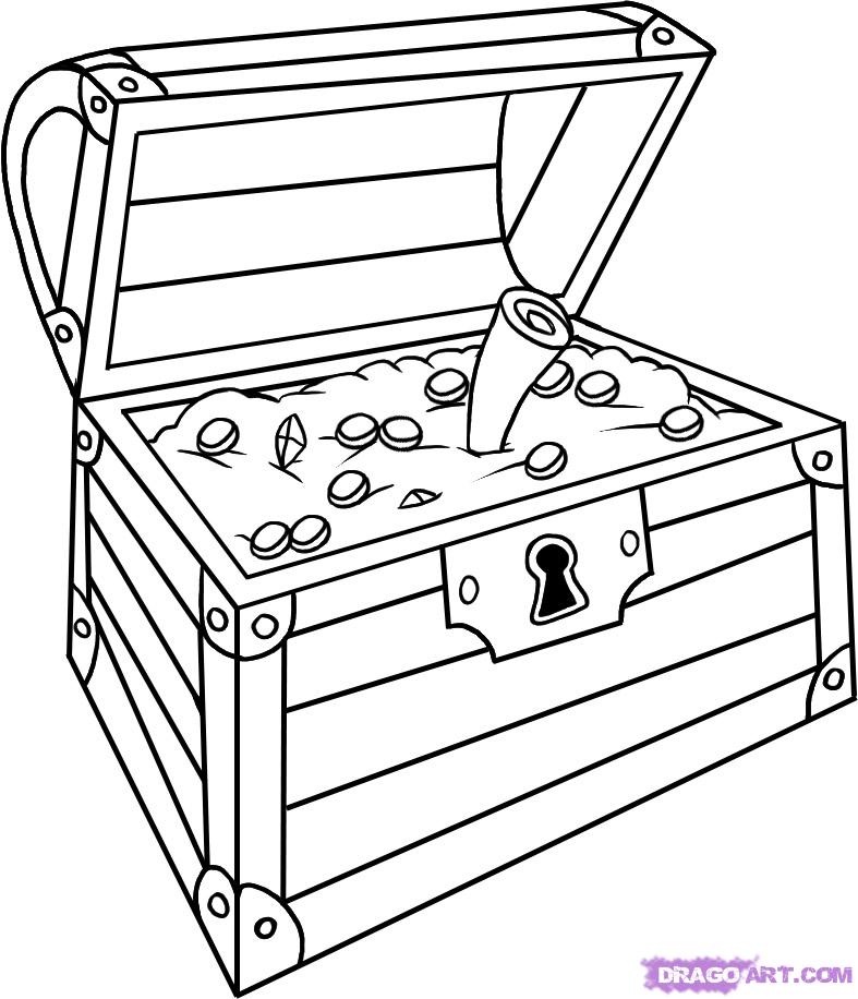 787x916 Treasure Chest Pictures To Print And Color Images Of How To Draw