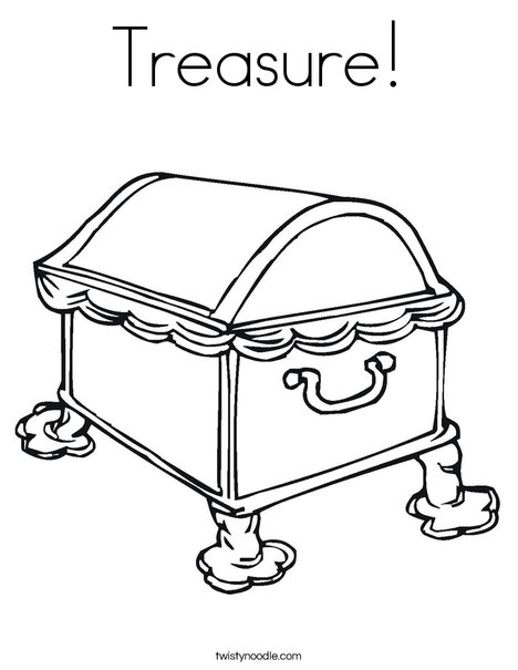 468x605 Treasure Coloring Page