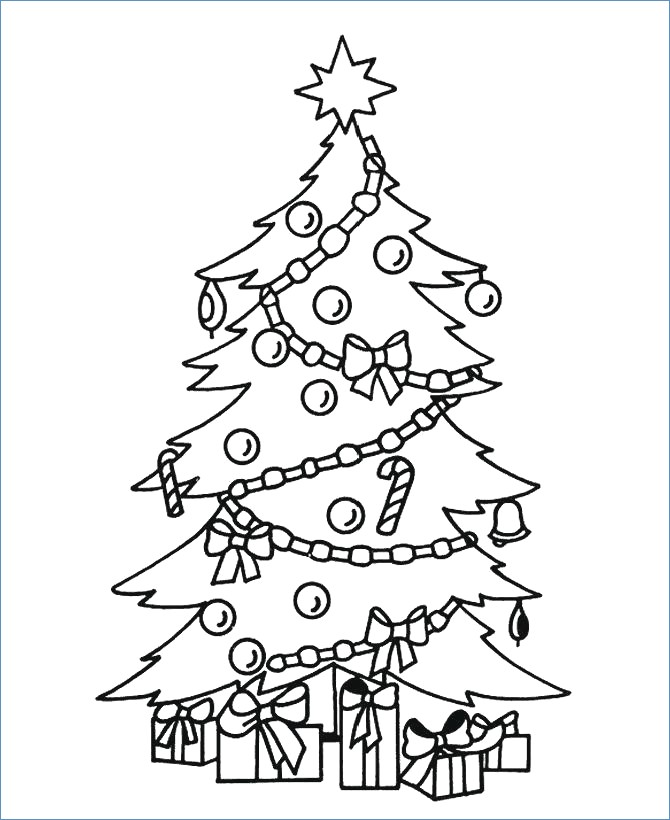 670x820 Little Girl Decor Christmas Tree Christmas Coloring Page