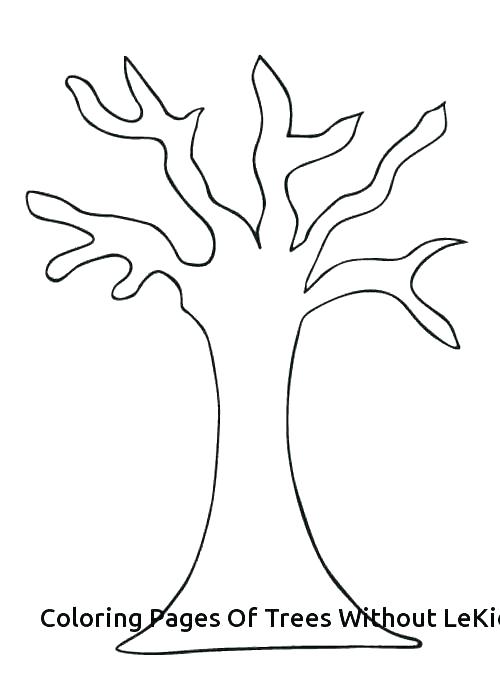 500x675 Autumn Coloring Pages Preschool Bare Tree Page Without Leaves
