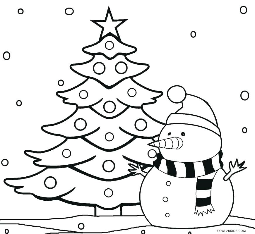 871x800 Coloring Pages Christmas Ornaments Printable Tree Coloring Tree