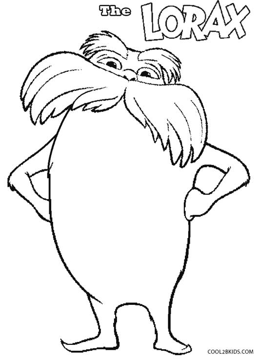 533x736 Printable Lorax Coloring Pages For Kids