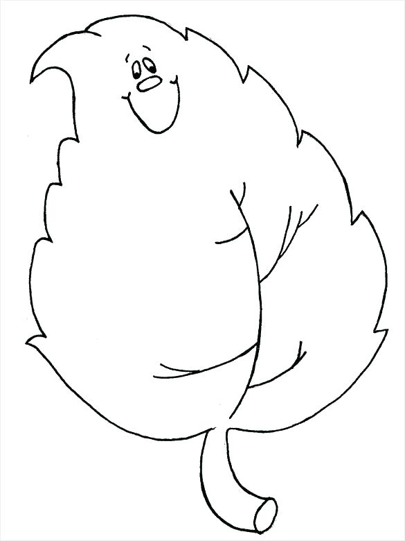 585x780 Fall Leaf Coloring Page Coloring Tree Leaves Coloring Pages