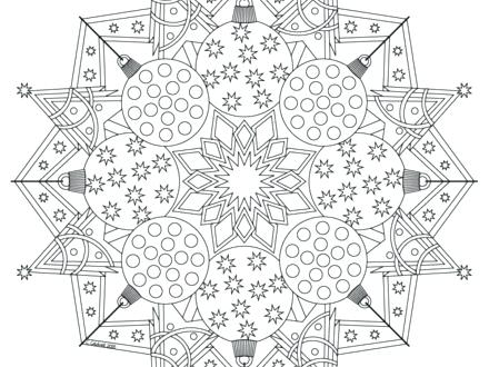 440x330 Christmas Mandala Coloring Pages Mandalas Coloring Book Tree