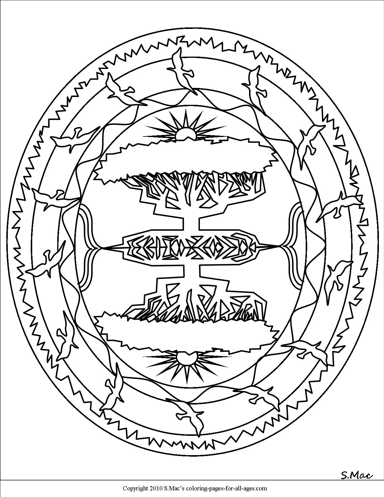 1275x1650 Mandala Coloring Pages S Mac's Place To Be