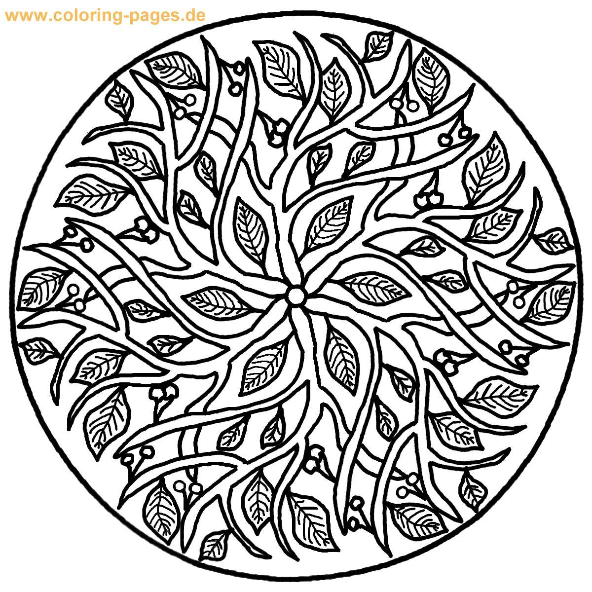 1200x1200 Adult Mandala Coloring Pages