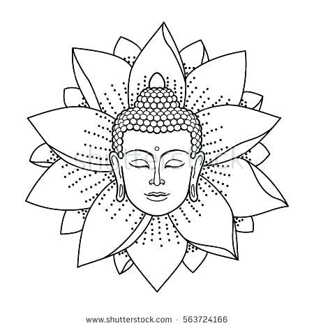 450x470 Buddhist Coloring Pages Coloring Page Under Tree Colouring Page