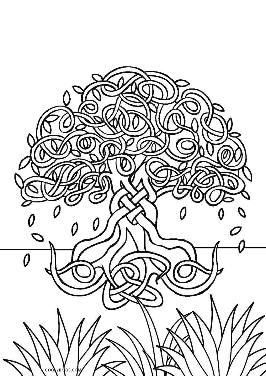 848x1200 Free Printable Tree Coloring Pages For Kids