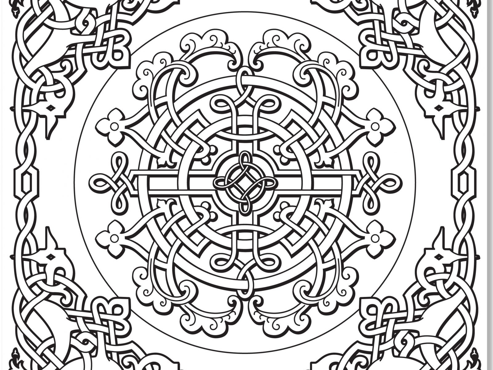 1600x1200 Celtic Tree Of Life Coloring Pages