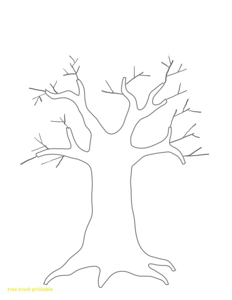 791x1024 Tree Trunk Outline Printable