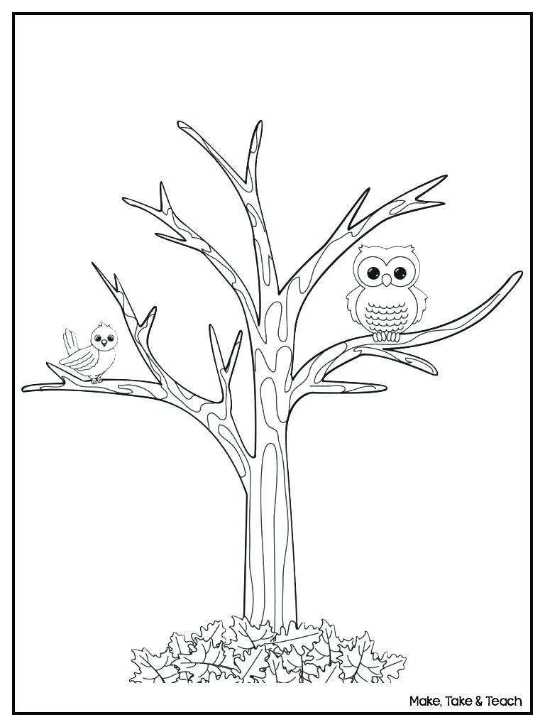 768x1024 Printable Printable Tree Without Leaves Coloring Page