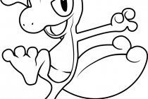 210x140 Pig Face Coloring Page
