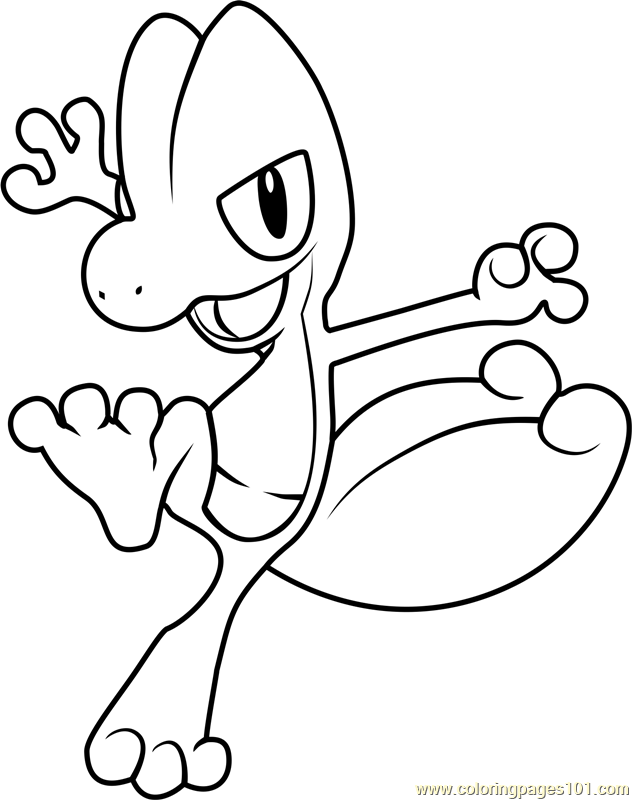 632x800 Treecko Pokemon Coloring Page