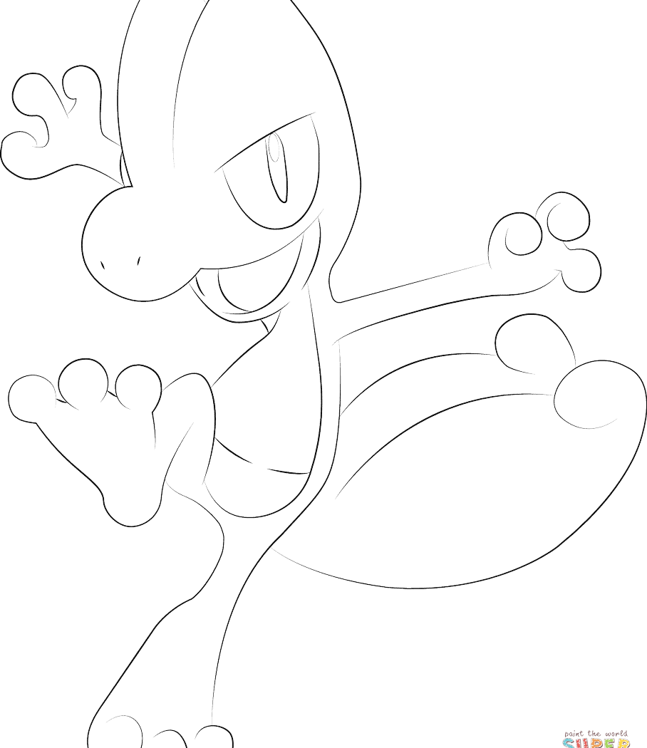 908x1050 Treecko Pokemon Coloring Page Free Easy Pages From Cartoons Sheets