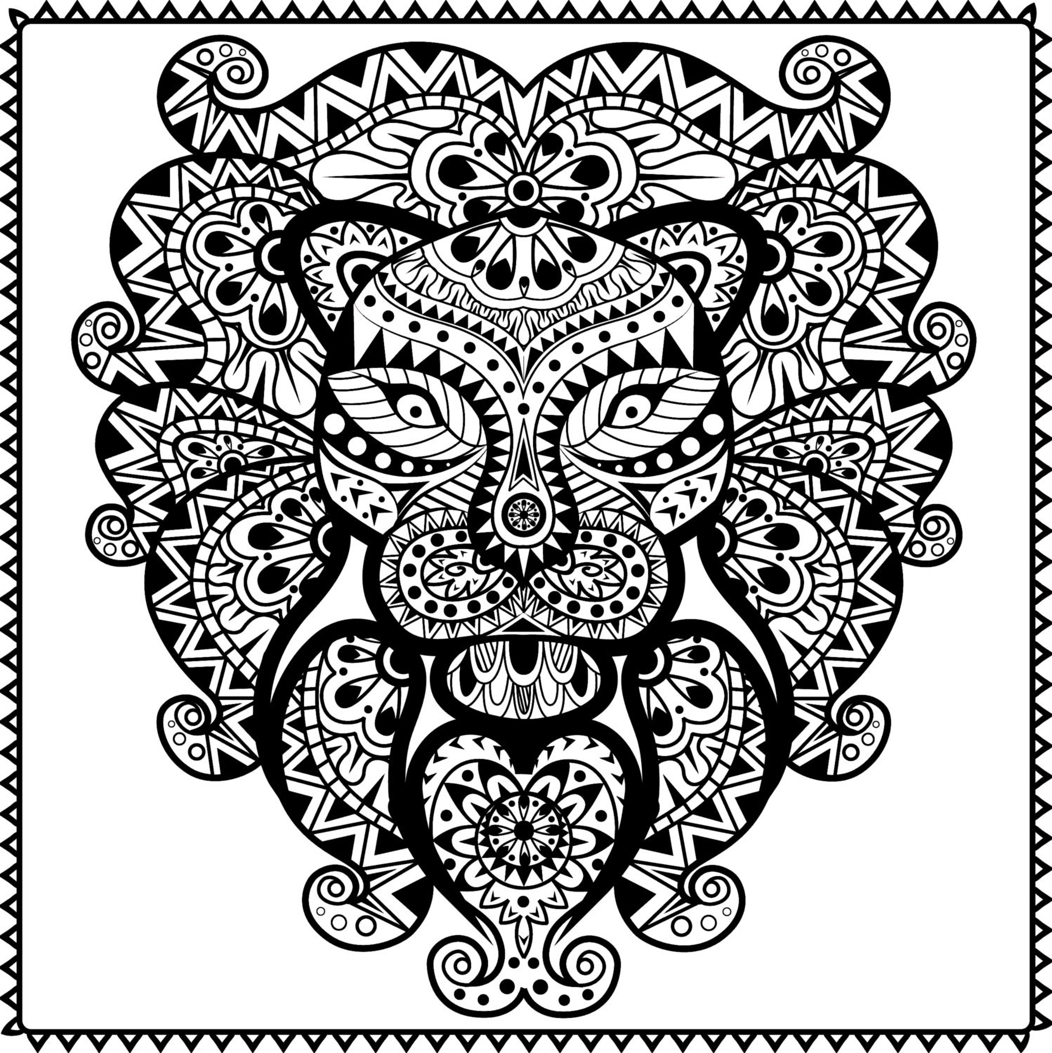1498x1500 Scarce Tribal Coloring Pages Designs New