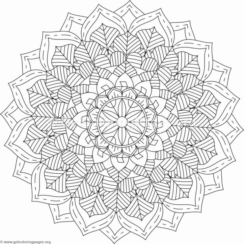 836x836 Tribal Mandala Coloring Pages
