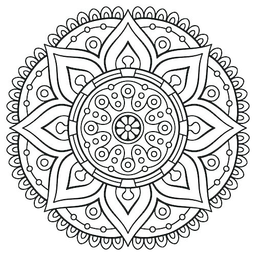 500x500 Online Mandala Coloring Pages Free Printable Mandalas Coloring
