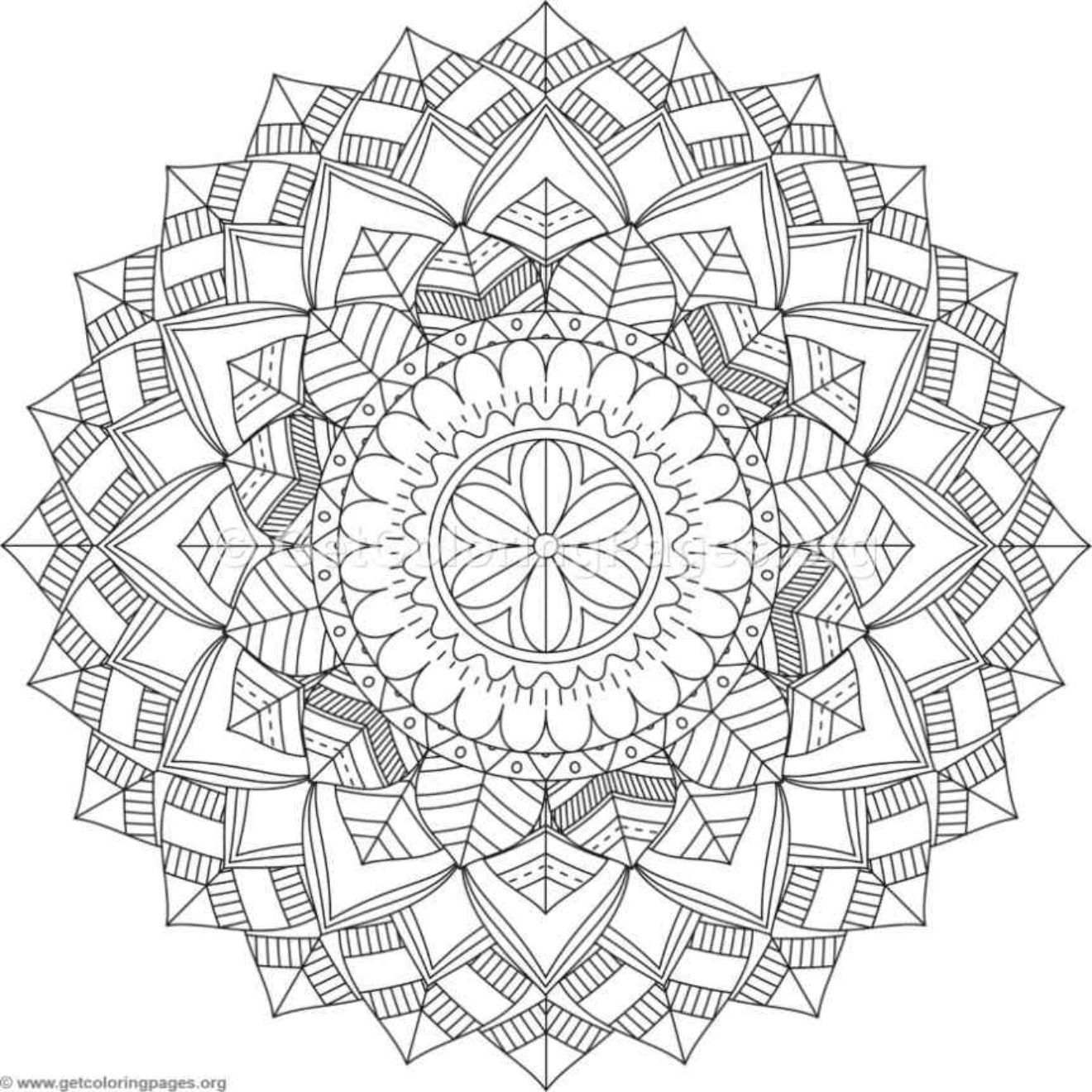 1320x1320 Tribal Mandala Coloring Pages